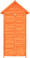 vidaXL - Tuinschuur - 89x52,5x175 - cm - massief - grenenhout - bruin