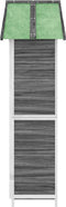 vidaXL - Tuinschuur - 89x52,5x175 - cm - massief - grenenhout - grijs