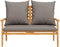vidaXL - Tuinset - met - kussens - massief - acaciahout