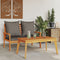 vidaXL - Tuinset - met - kussens - massief - acaciahout