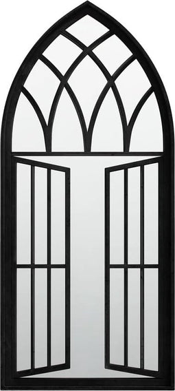 vidaXL - Tuinspiegel - 100x45 - cm - ijzer - zwart