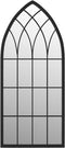 vidaXL - Tuinspiegel - 100x45 - cm - ijzer - zwart