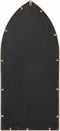 vidaXL - Tuinspiegel - 70x30 - cm - ijzer - zandkleurig