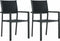 vidaXL - Tuinstoel - 2 - st - rattan-look - kunststof - zwart