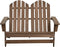 vidaXL - Tuinstoel - 2-zits - Adirondack - massief - vurenhout - bruin