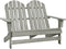vidaXL - Tuinstoel - 2-zits - Adirondack - massief - vurenhout - grijs