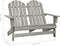 vidaXL - Tuinstoel - 2-zits - Adirondack - massief - vurenhout - grijs