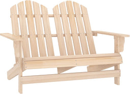 vidaXL - Tuinstoel - 2-zits - Adirondack - massief - vurenhout