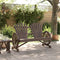 vidaXL - Tuinstoel - 2-zits - Adirondack - massief - vurenhout