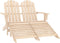 vidaXL - Tuinstoel - 2-zits - Adirondack - met - voetenbank - vurenhout