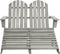 vidaXL - Tuinstoel - 2-zits - Adirondack - met - voetenbank - vurenhout - grijs