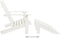 vidaXL - Tuinstoel - 2-zits - Adirondack - met - voetenbank - vurenhout - wit