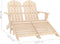 vidaXL - Tuinstoel - 2-zits - Adirondack - met - voetenbank - vurenhout