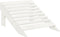 vidaXL - Tuinstoel - 2-zits - Adirondack - met - voetenbank - vurenhout - wit