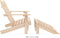 vidaXL - Tuinstoel - 2-zits - Adirondack - met - voetenbank - vurenhout