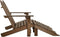 vidaXL - Tuinstoel - 2-zits - Adirondack - met - voetenbank - vurenhout - bruin