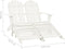 vidaXL - Tuinstoel - 2-zits - Adirondack - met - voetenbank - vurenhout - wit