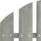 vidaXL - Tuinstoel - 2-zits - Adirondack - met - voetenbank - vurenhout - grijs