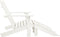 vidaXL - Tuinstoel - 2-zits - Adirondack - met - voetenbank - vurenhout - wit