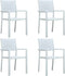 vidaXL - Tuinstoel - 4 - st - rattan-look - kunststof - wit