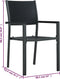 vidaXL - Tuinstoel - 4 - st - rattan-look - kunststof - zwart