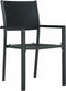 vidaXL - Tuinstoel - 4 - st - rattan-look - kunststof - zwart
