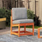 vidaXL - Tuinstoel - 50,5x55x77 - cm - massief - grenenhout - wasbruin