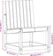 vidaXL - Tuinstoel - 50,5x55x77 - cm - massief - grenenhout - wit