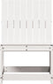 vidaXL - Tuinstoel - 50,5x55x77 - cm - massief - grenenhout - wit