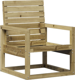 vidaXL - Tuinstoel - 57,5x63x76 - cm - geïmpregneerd - grenenhout