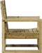vidaXL - Tuinstoel - 57,5x63x76 - cm - geïmpregneerd - grenenhout