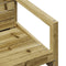 vidaXL - Tuinstoel - 57,5x63x76 - cm - geïmpregneerd - grenenhout