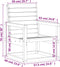 vidaXL - Tuinstoel - 57,5x63x76 - cm - geïmpregneerd - grenenhout
