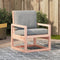 vidaXL - Tuinstoel - 57,5x63x76 - cm - massief - douglashout