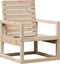 vidaXL - Tuinstoel - 57,5x63x76 - cm - massief - grenenhout