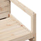 vidaXL - Tuinstoel - 57,5x63x76 - cm - massief - grenenhout
