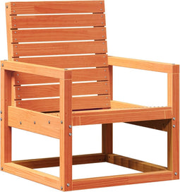 vidaXL - Tuinstoel - 57,5x63x76 - cm - massief - grenenhout - wasbruin