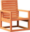 vidaXL - Tuinstoel - 57,5x63x76 - cm - massief - grenenhout - wasbruin