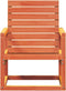 vidaXL - Tuinstoel - 57,5x63x76 - cm - massief - grenenhout - wasbruin
