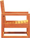 vidaXL - Tuinstoel - 57,5x63x76 - cm - massief - grenenhout - wasbruin