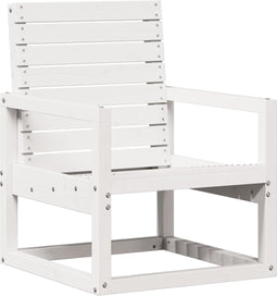 vidaXL - Tuinstoel - 57,5x63x76 - cm - massief - grenenhout - wit