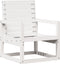 vidaXL - Tuinstoel - 57,5x63x76 - cm - massief - grenenhout - wit
