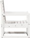 vidaXL - Tuinstoel - 57,5x63x76 - cm - massief - grenenhout - wit