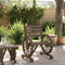vidaXL - Tuinstoel - 58x58x78,5 - cm - massief - vurenhout