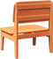 vidaXL - Tuinstoel - 60x52,5x72 - cm - massief - grenenhout - wasbruin