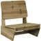 vidaXL - Tuinstoel - 60x64x70,5 - cm - geïmpregneerd - grenenhout