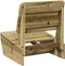 vidaXL - Tuinstoel - 60x64x70,5 - cm - geïmpregneerd - grenenhout