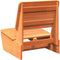 vidaXL - Tuinstoel - 60x64x70,5 - cm - massief - grenenhout - wasbruin