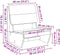 vidaXL - Tuinstoel - 60x64x70,5 - cm - massief - grenenhout - wasbruin