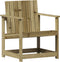 vidaXL - Tuinstoel - 62x56x77 - cm - geïmpregneerd - grenenhout